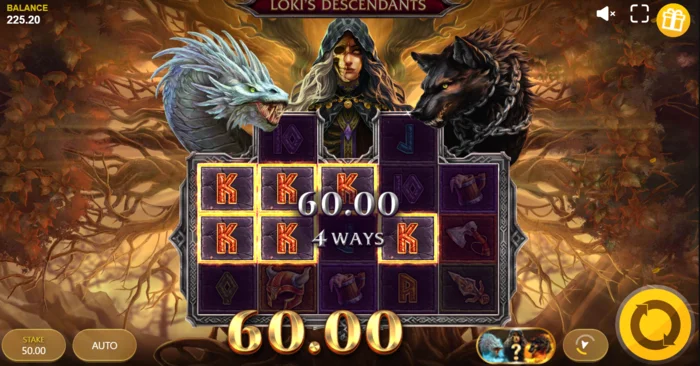 Loki's Descendants – režim Monster Spins v aktivní fázi